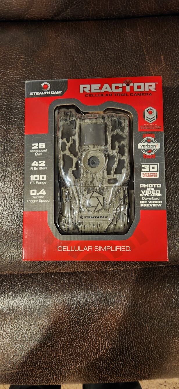 Stealth Cam Reactor Cellular Trail Camera Verizon 26MP Hunting Game Cam NEW